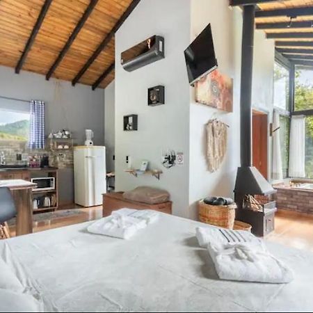 Cabana Sassafras Com Hidromassagem Alfredo Wagner Εξωτερικό φωτογραφία