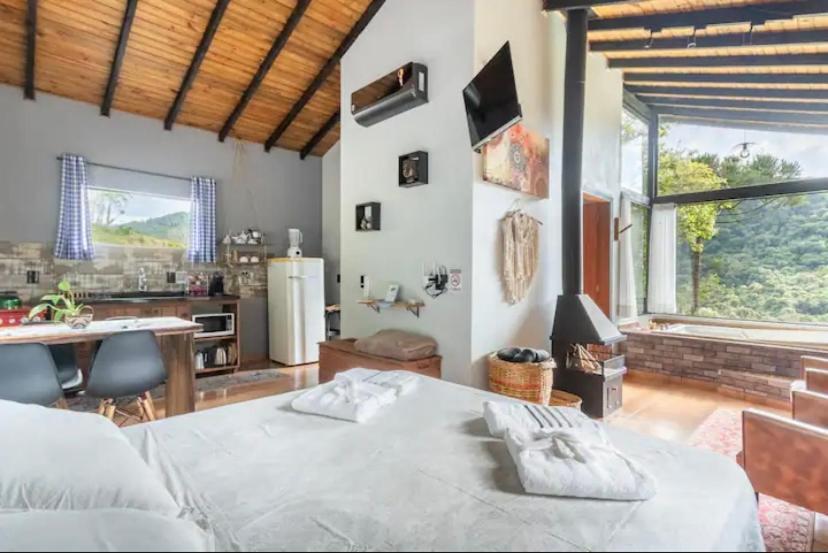 Cabana Sassafras Com Hidromassagem Alfredo Wagner Εξωτερικό φωτογραφία