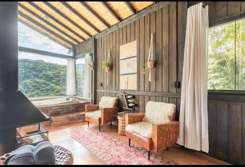 Cabana Sassafras Com Hidromassagem Alfredo Wagner Εξωτερικό φωτογραφία