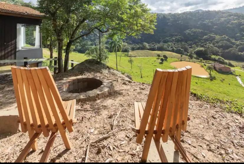 Cabana Sassafras Com Hidromassagem Alfredo Wagner Εξωτερικό φωτογραφία